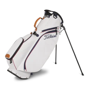 Titleist Nautical Links collection Players 4 Stand Bag - White/Burgundy/Navy LTD
