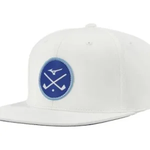 Mizuno Crossed Clubs Snapback lippalakki, valkoinen